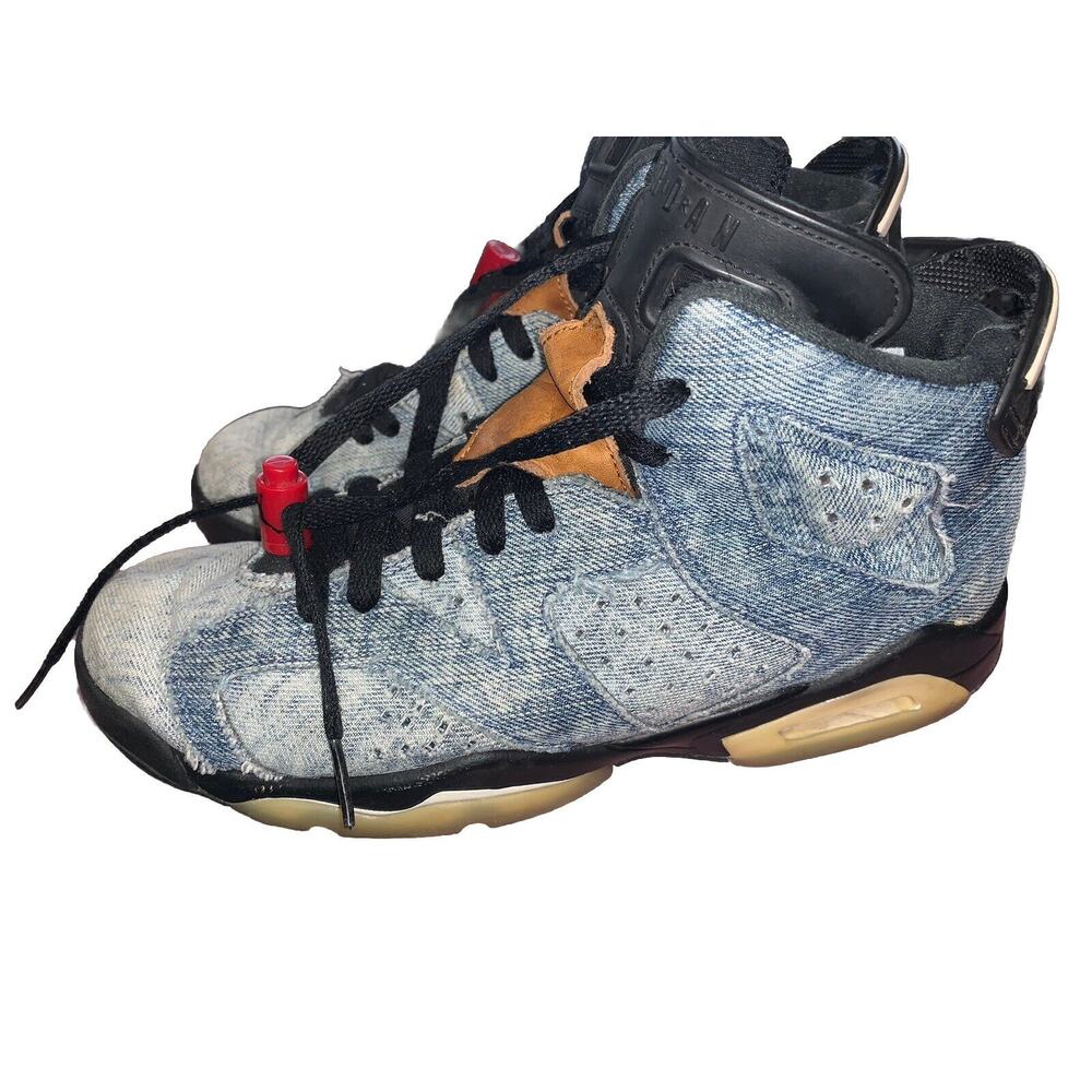 Jordan 6 Retro Mid Washed Denim Youth Sz7Y Clean, 90s, Y2K
